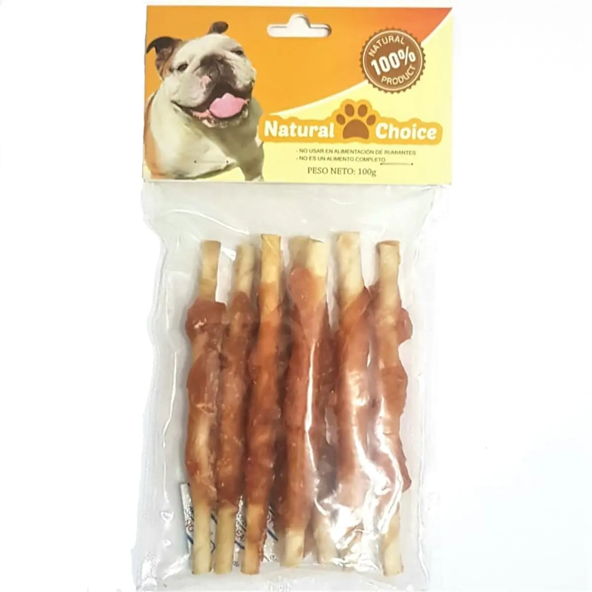 1200 Snack hueso pollo 100gr - Mascota Club Chile