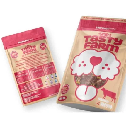 Tasty farm snack huesitos de calcio envueltos en cordero 100gr - Mascota Club Chile