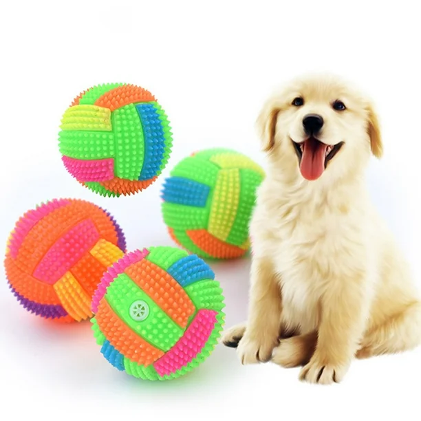 Juguete pelota 6 cm.con luz para - Mascota Club Chile