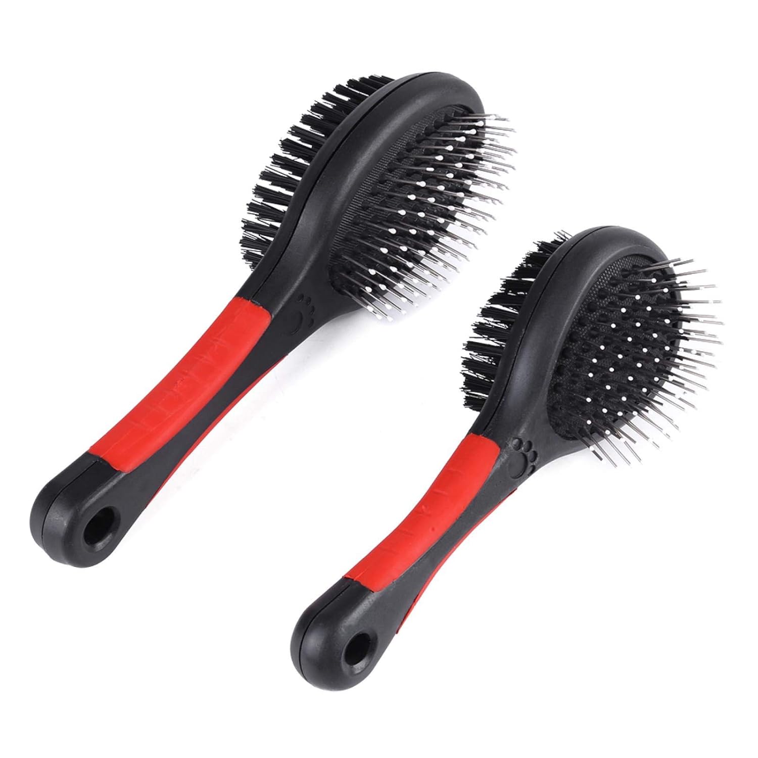 9206270070243 Cepillo doble plastico negro chico 324-2 ddw-7024 - Mascota Club Chile