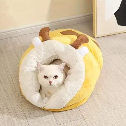 Cama para mascota tipo oruga 60x40x35cm - Mascota Club Chile
