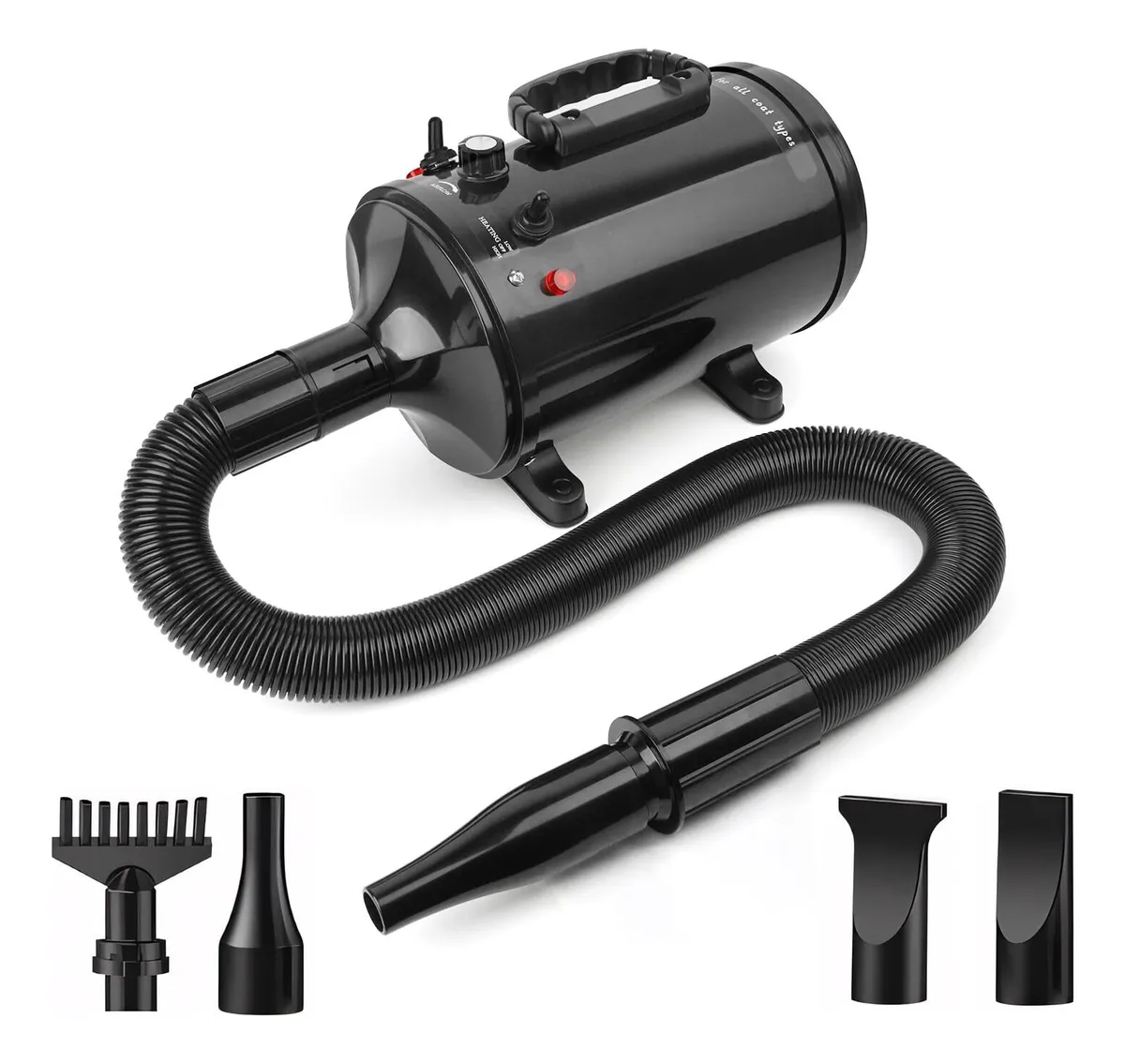 Secadora de pelo de alta potencia y bajo ruido para perros grandes 2800w - Mascota Club Chile