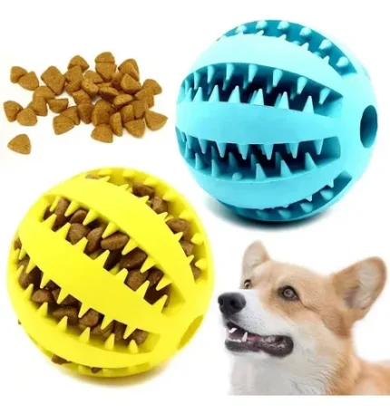 Juguete pelota dura porta comida 8.8 cm. 1059 - Mascota Club Chile