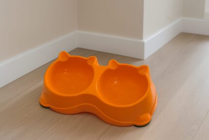 Plato comedero doble .resistente y compacto 2495 - Mascota Club Chile