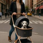Coche con manubrio para mascotas 83x48.5cm.971-1 - Mascota Club Chile