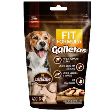 Snack fit formula galleta perro sabor carne 400gr - Mascota Club Chile