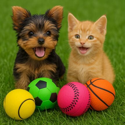 Set 4 pelotas 4 cm. para mascota 1070 - Mascota Club Chile