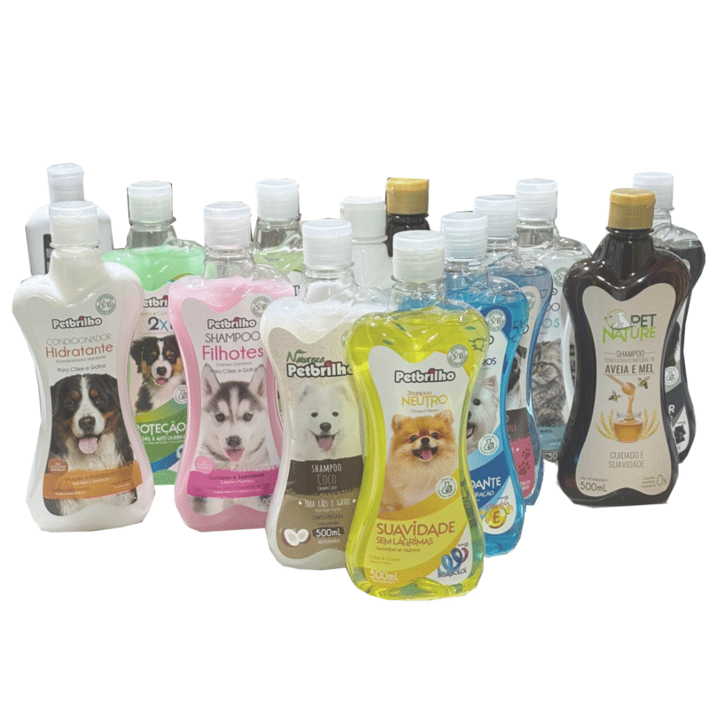 Shampoo surtido petbrilho 500ml - Mascota Club Chile