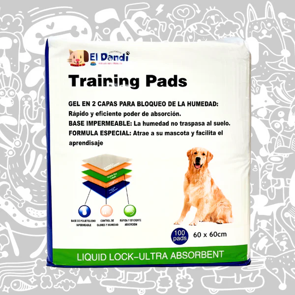765066764920 Sabanilla de entrenamiento desechables dandi 60x60 100 un