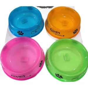 Plato circular huellita grande 20.5x7cm - Mascota Club Chile