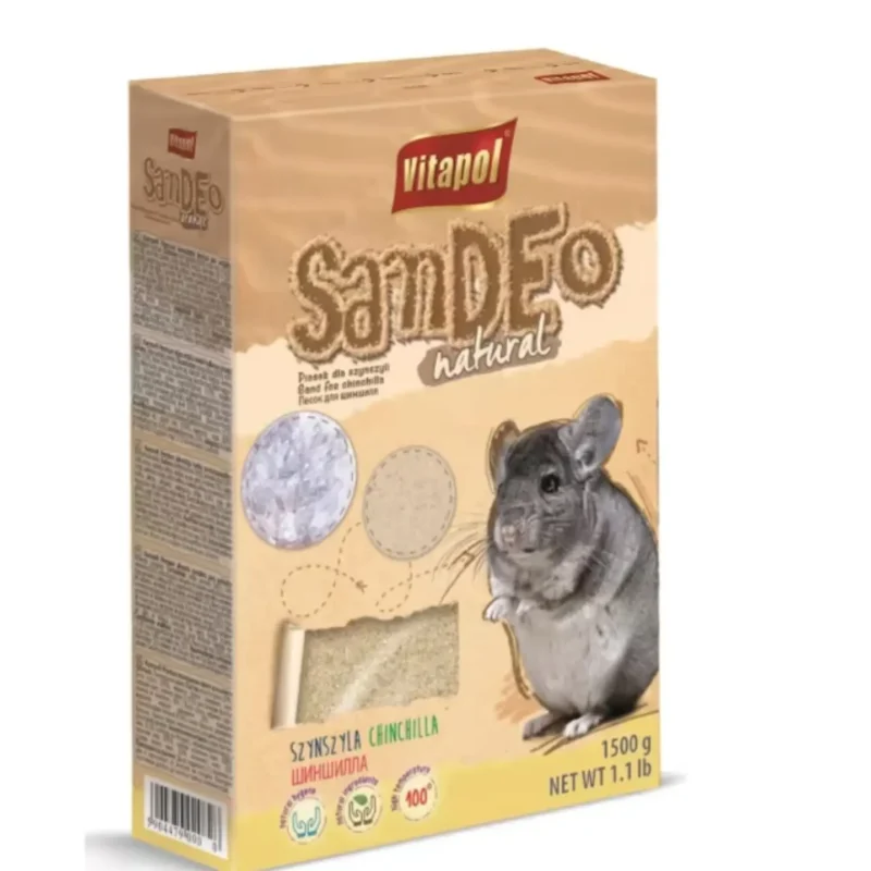 Arena de baño para chinchilla 1.5kg vitapol - Mascota Club Chile