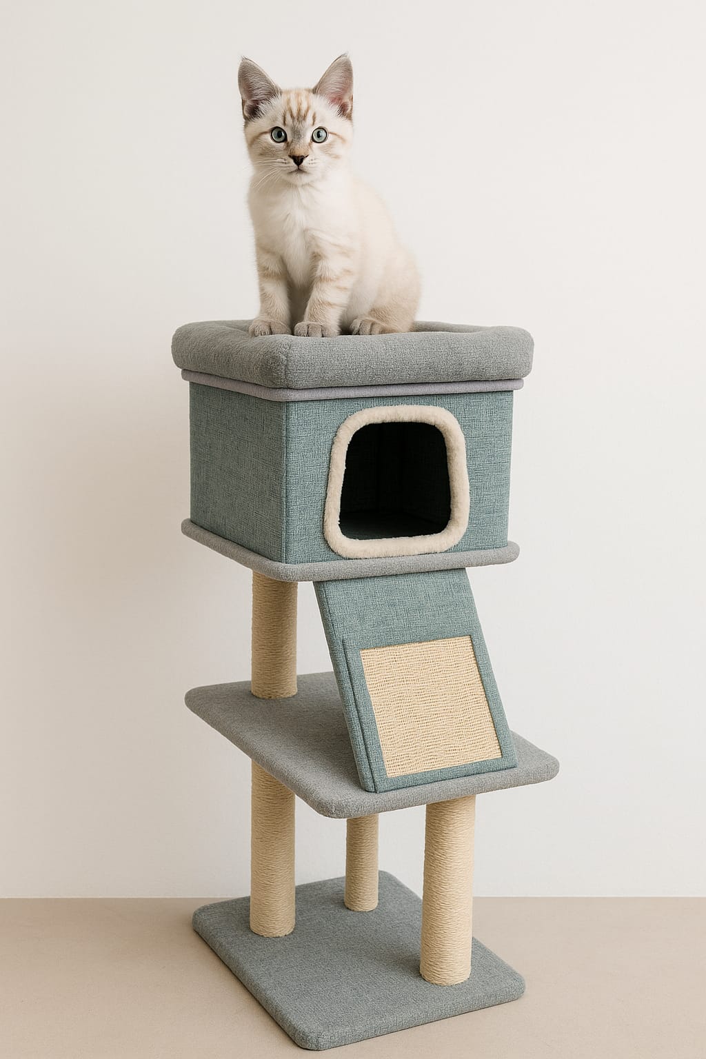 Rascador torre para gatao 49x40x106.5cm - Mascota Club Chile
