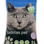 Arena de gato aglutinante sebitas pet premium 4kg - Mascota Club Chile