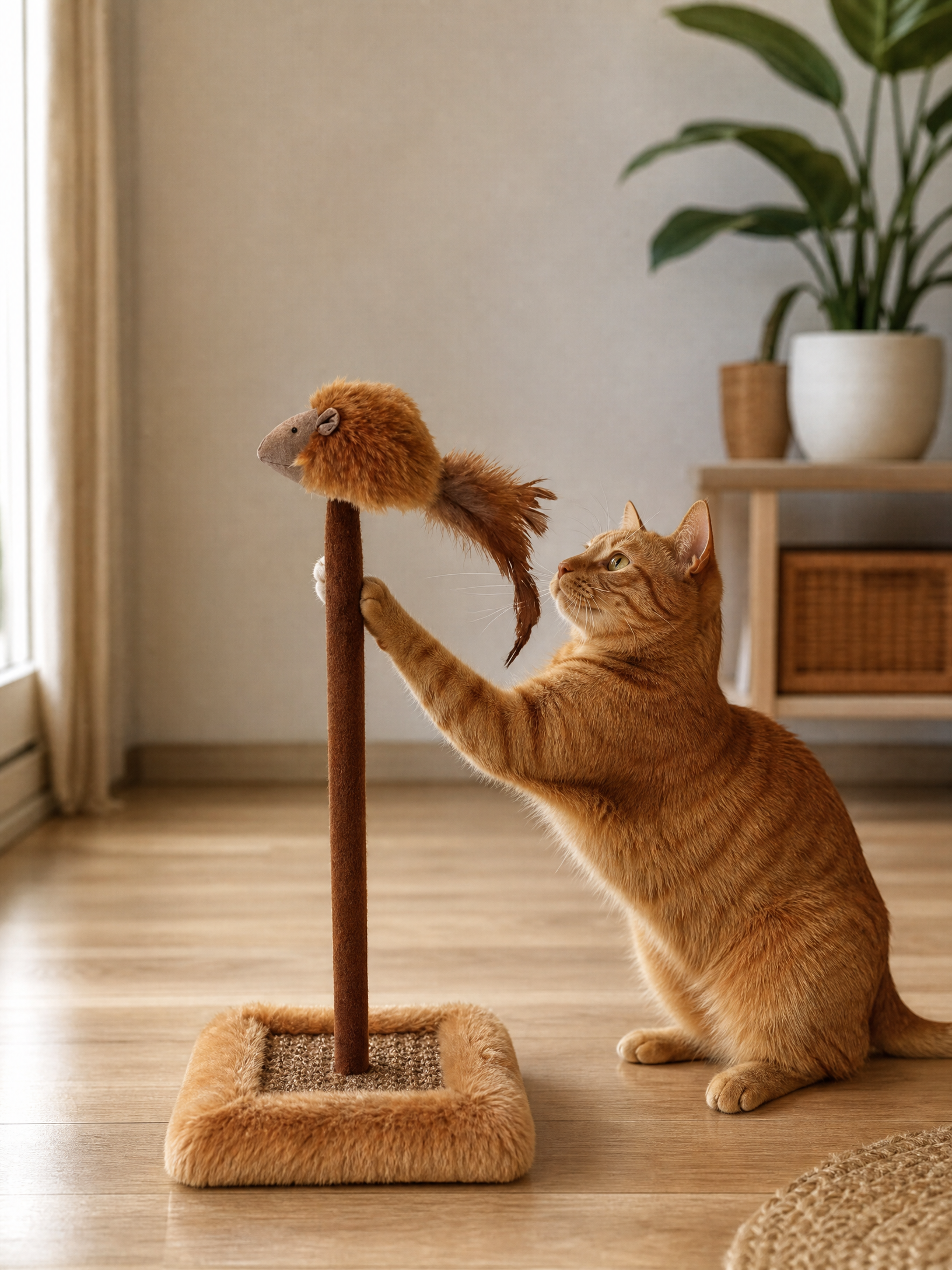 Rascador para gato cuadrado para gatos - Mascota Club Chile