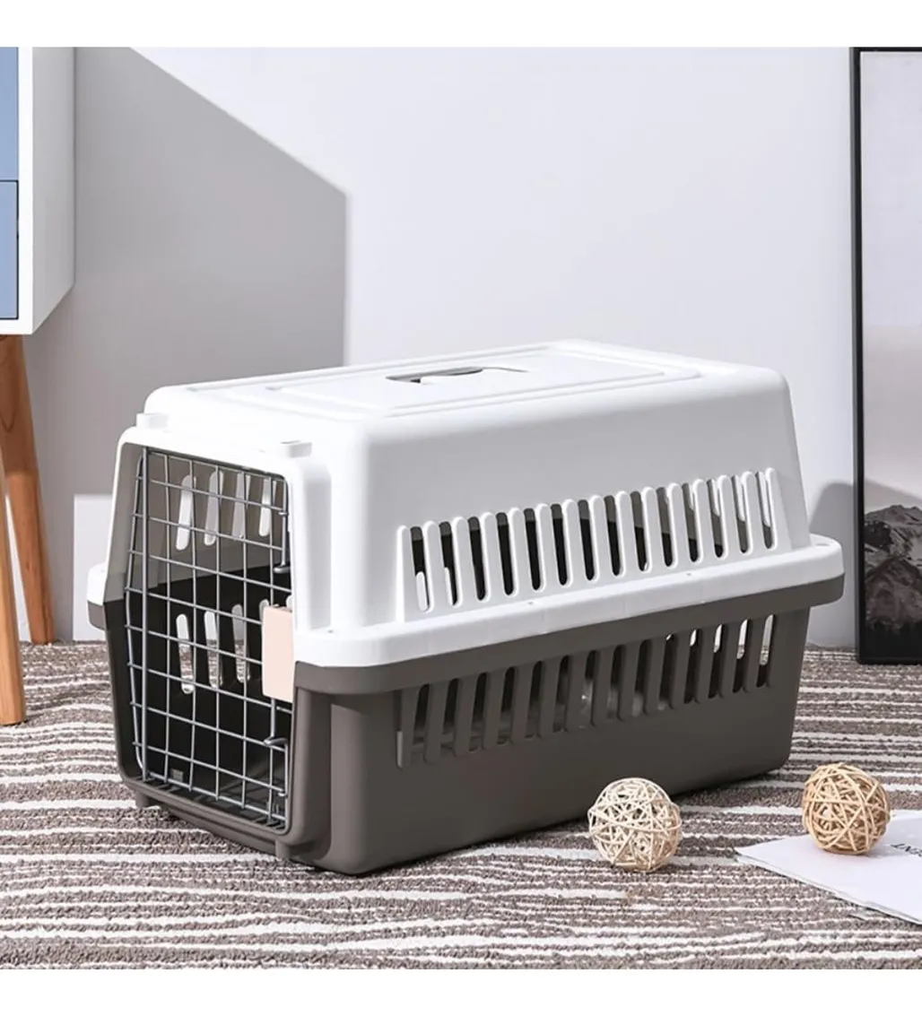 Canil Transportador Mediano SafeTravel 50x34x32 - Mascota Club Chile