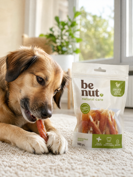 Hueso tiritas de pollo 100gr m.p para perros - Mascota Club Chile