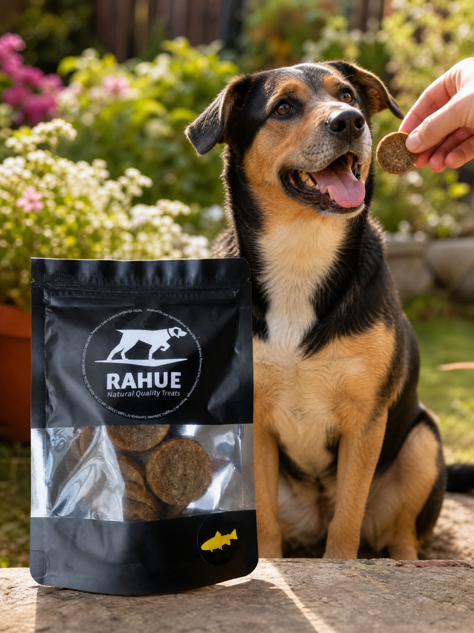 Snack rahue jerky (salmon-vacuno-cordero-pollo)80gr para perros - Mascota Club Chile