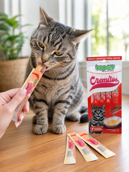 Tubito cremito 4 unid. surtidos sabores 4x 15 gr. para gatos - Mascota Club Chile