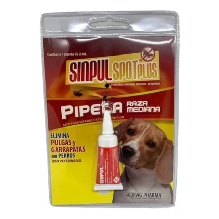 Sinpul spot plus clinico pipeta 2 ml 5-15 kg d.p - Mascota Club Chile