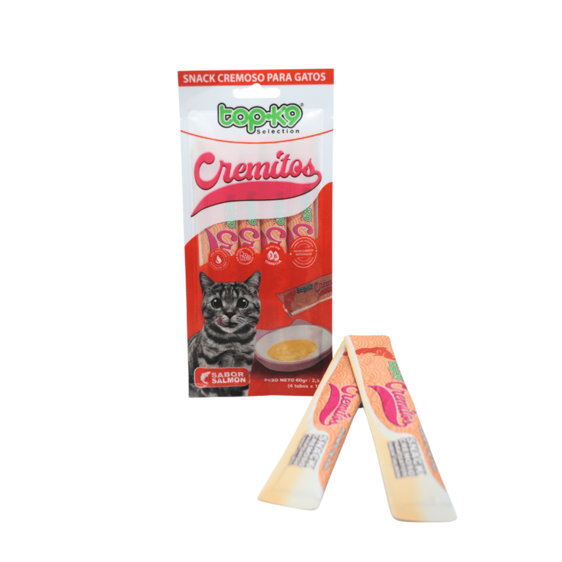 Tubito cremito 4 unid. surtidos sabores 4x 15 gr. - Mascota Club Chile