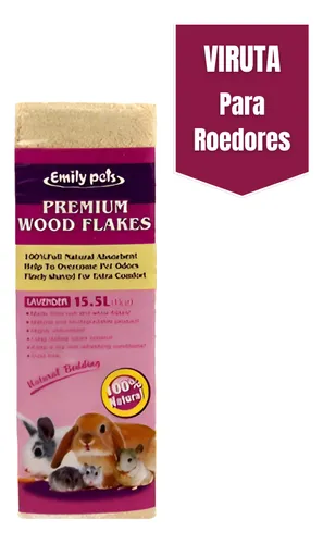 Viruta prensada de madera premiun con aroma 1kg - Mascota Club Chile