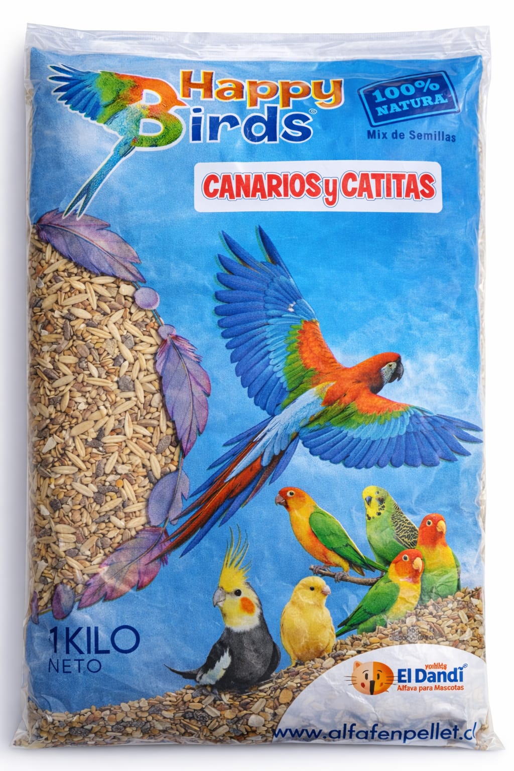 Alimento mix canario y catitas 1 kg - Mascota Club Chile