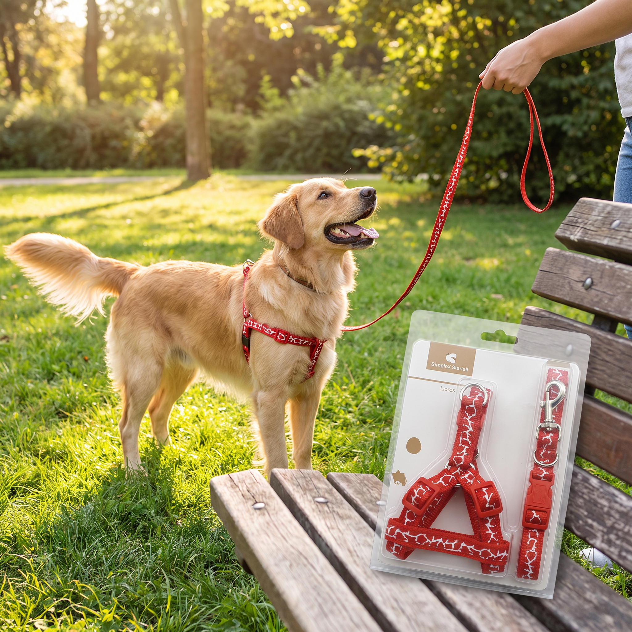 Arnes perro colores 1.5cm para perros con mascota usando el producto